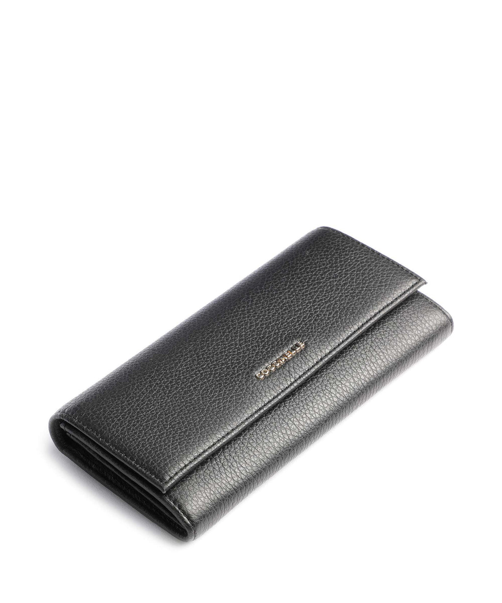 Coccinelle Metallic Soft Wallet noir