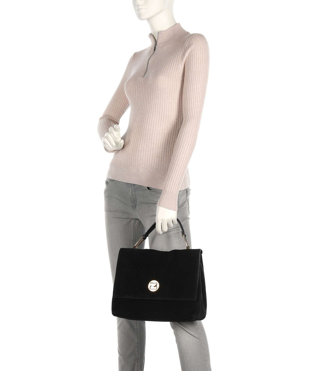 Coccinelle Liya Suede Handbag noir