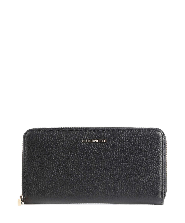 Coccinelle Metallic Soft Wallet noir