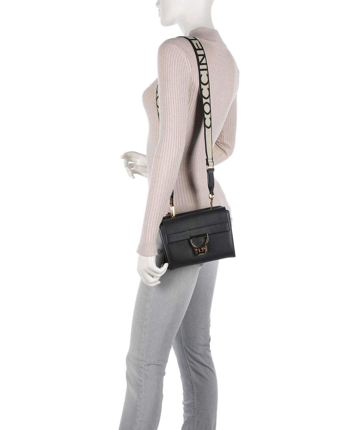 Coccinelle Arlettis Signature Crossbody bag noir
