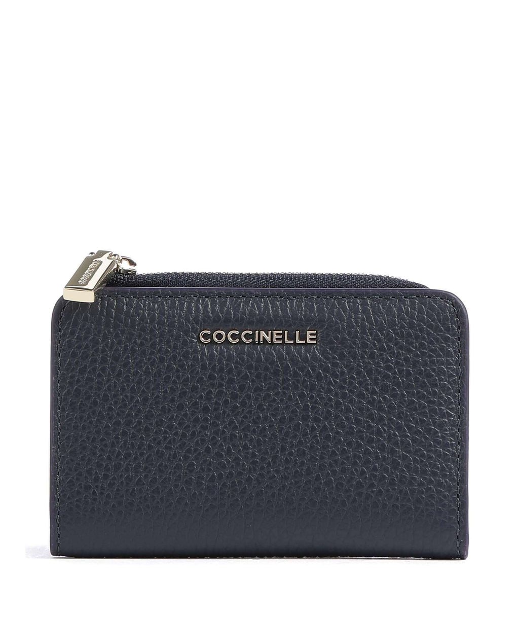 Coccinelle Metallic Soft Wallet midnight blue