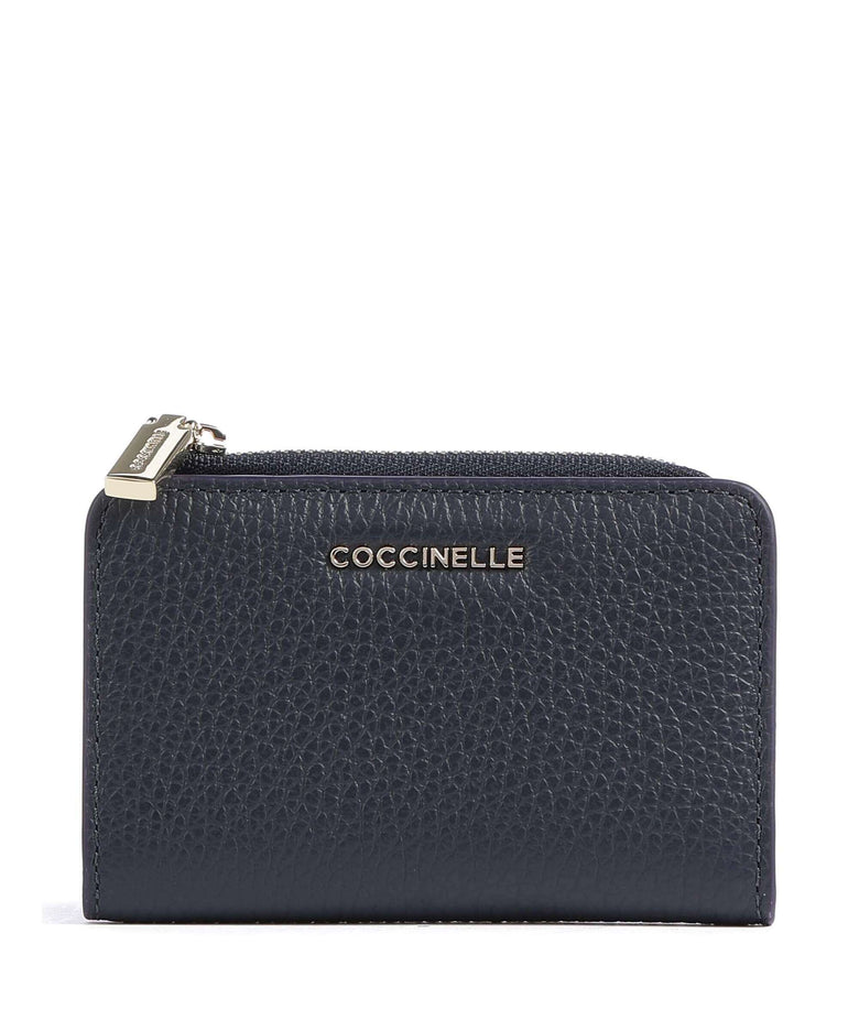 Coccinelle Metallic Soft Wallet midnight blue