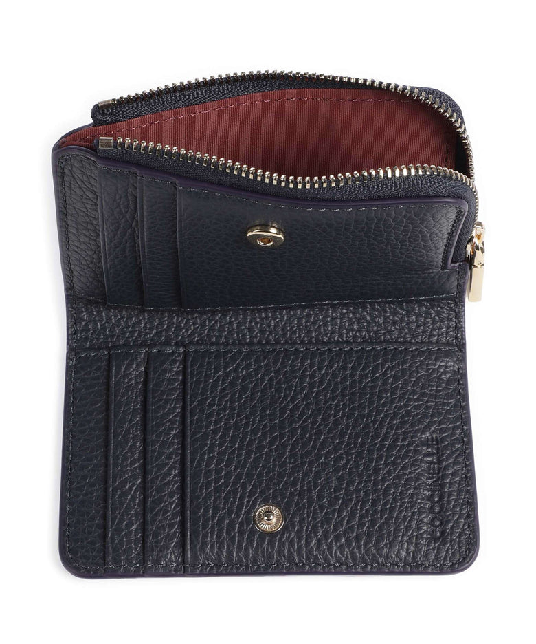 Coccinelle Metallic Soft Wallet midnight blue