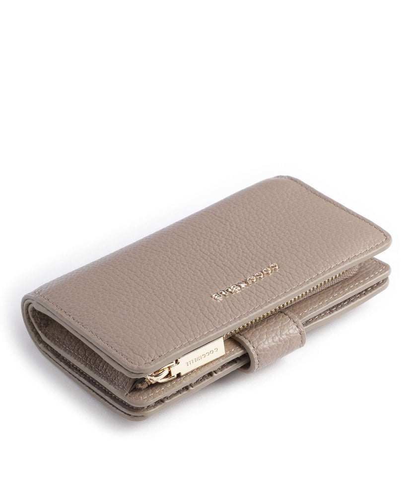 Coccinelle Metallic Soft Wallet warm taupe