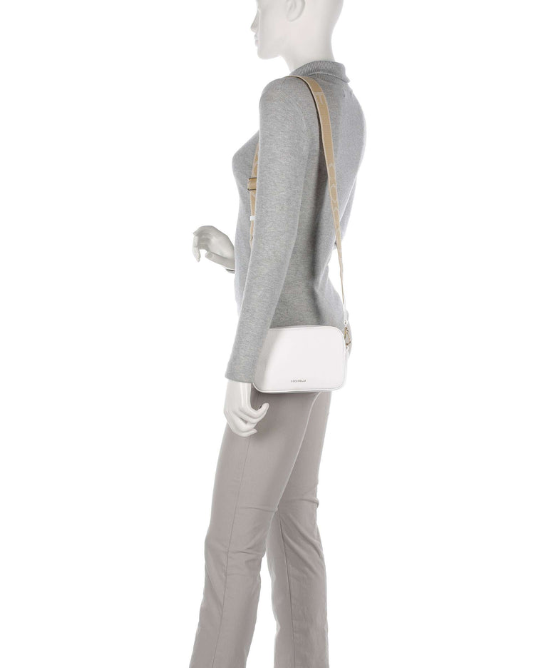 Coccinelle Tebe Crossbody bag brillant white