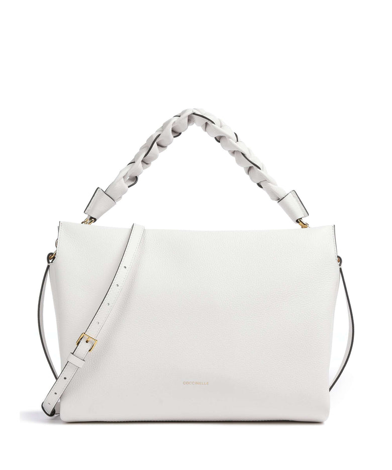 Coccinelle Boheme Grana Double Hobo bag brilliant white/celadon green