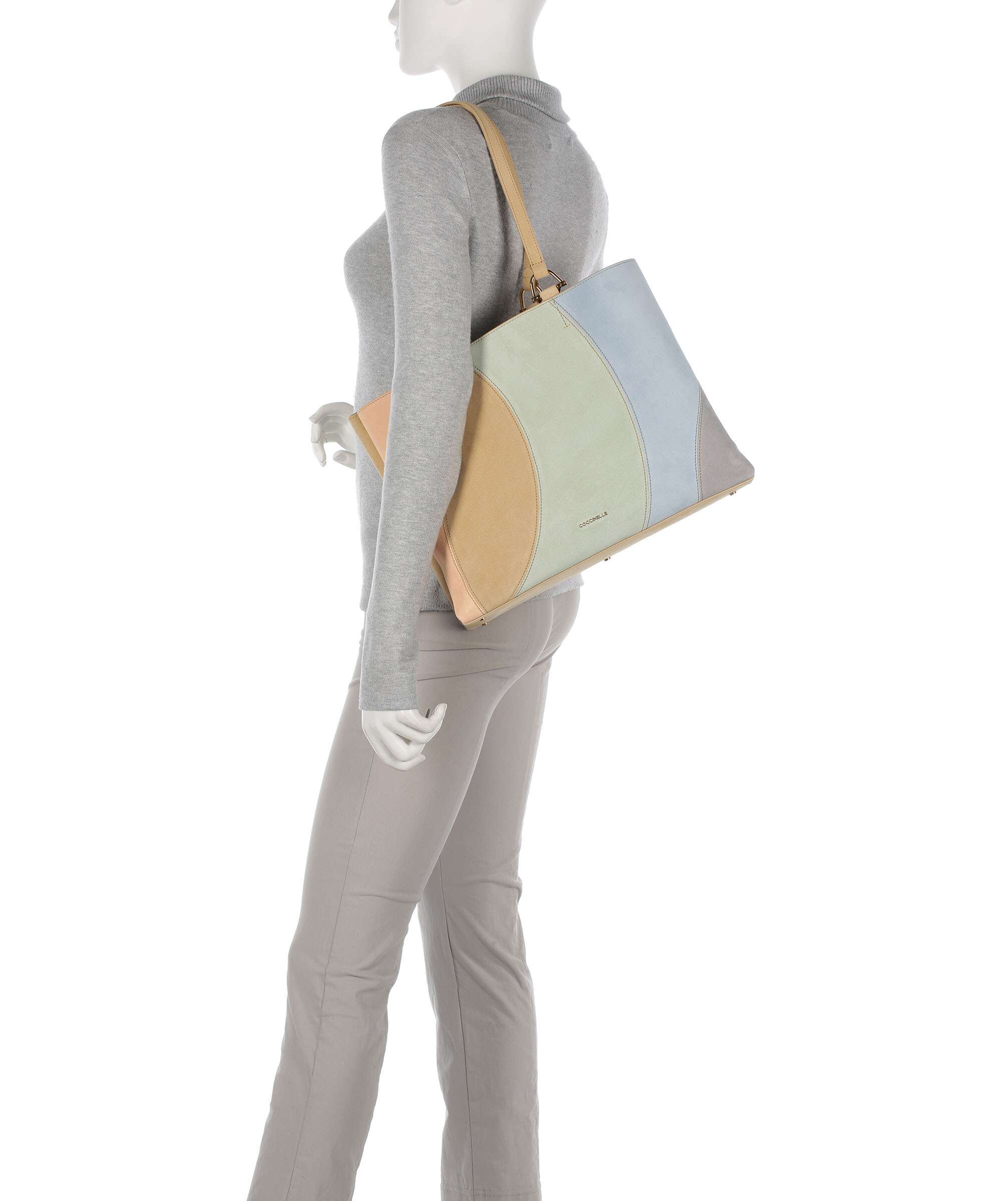 Coccinelle Hop On Suede Tote bag multicolour/sun