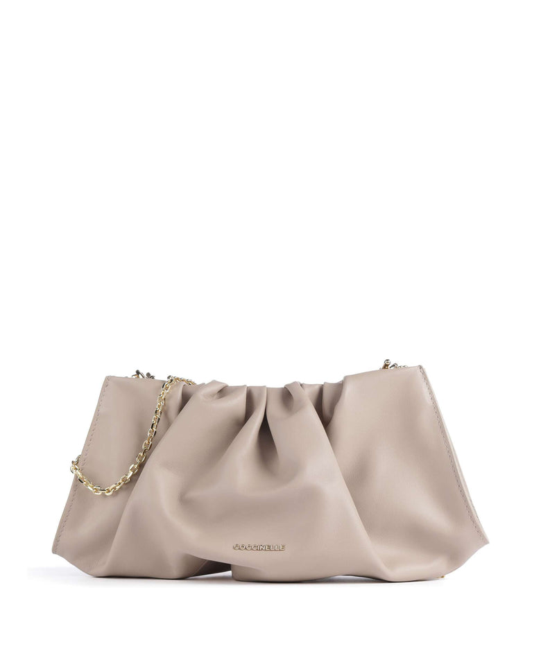 Coccinelle Drap Smooth Crossbody bag powder pink