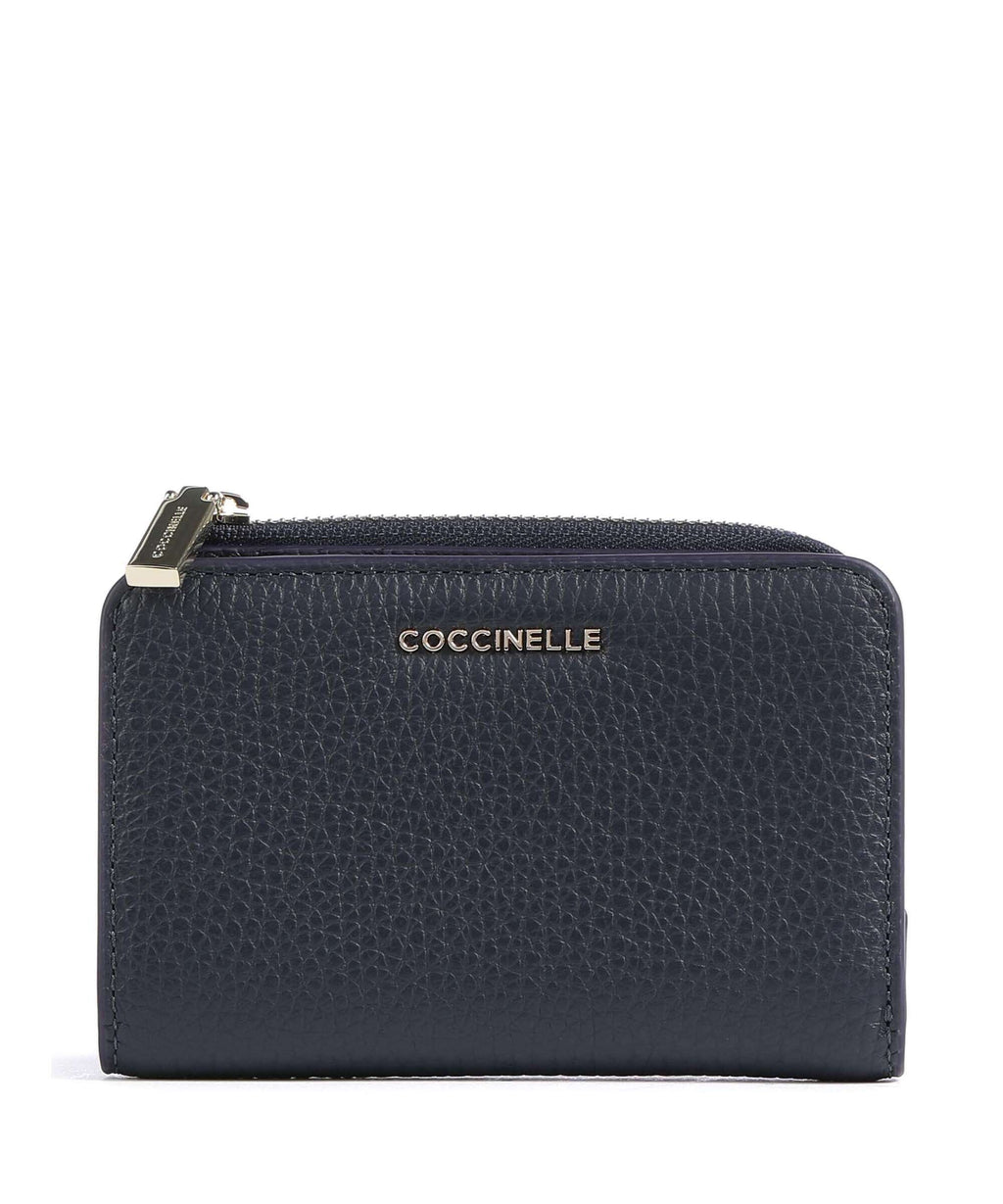Coccinelle Metallic Soft Wallet midnight blue