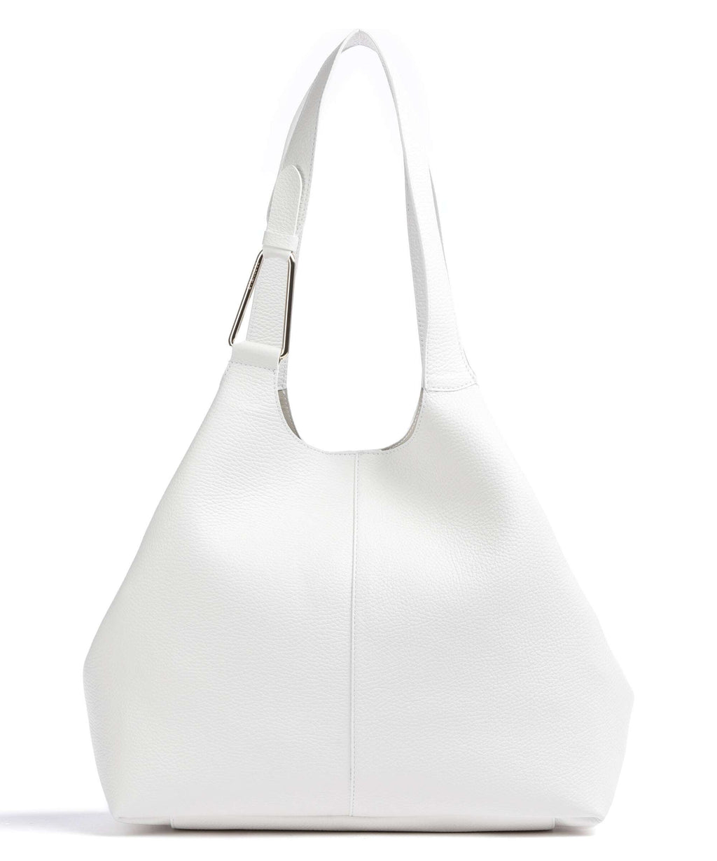Coccinelle Brume Tote bag brillant white