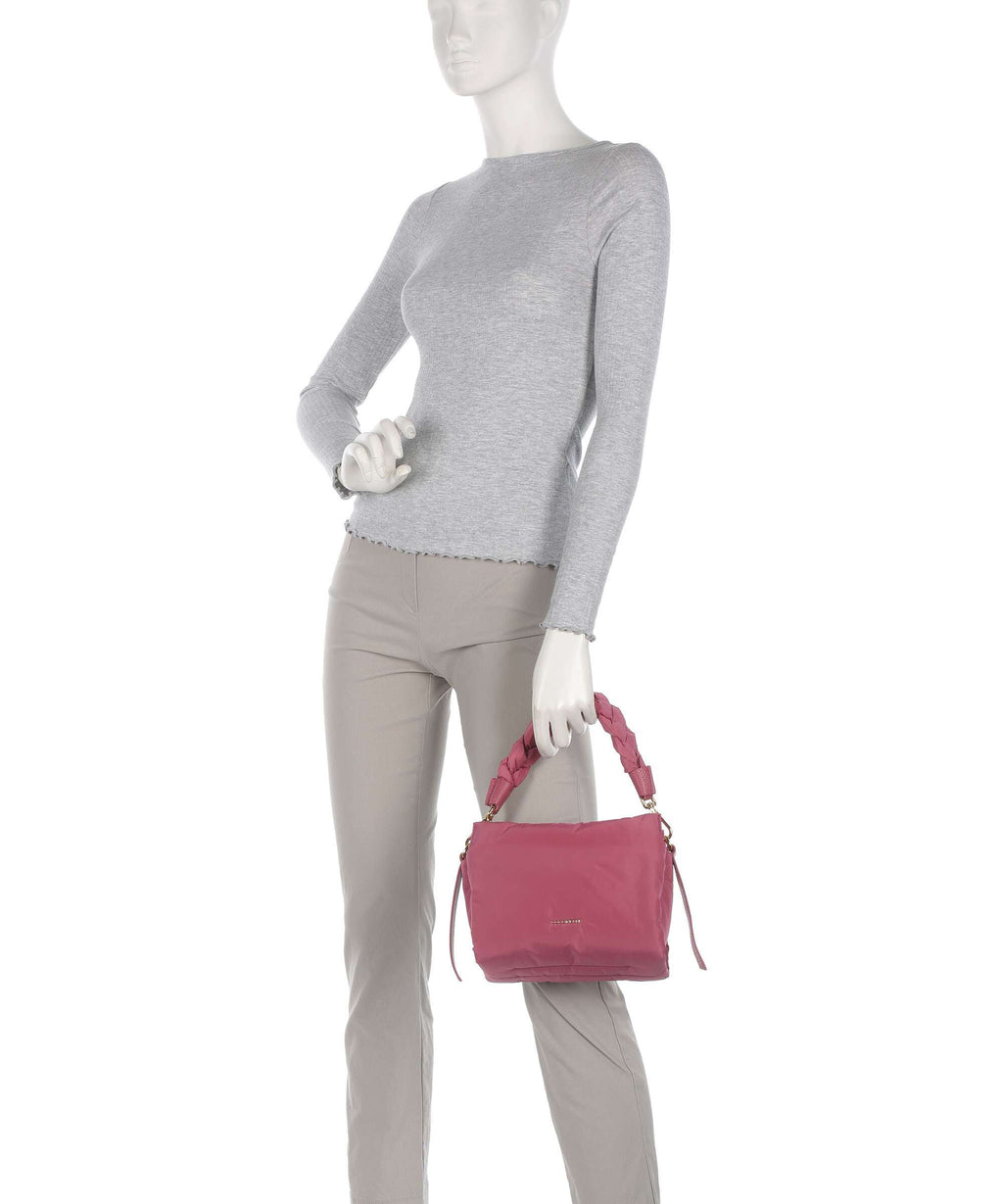 Coccinelle Boheme Puffy Nylon Handbag rosewood