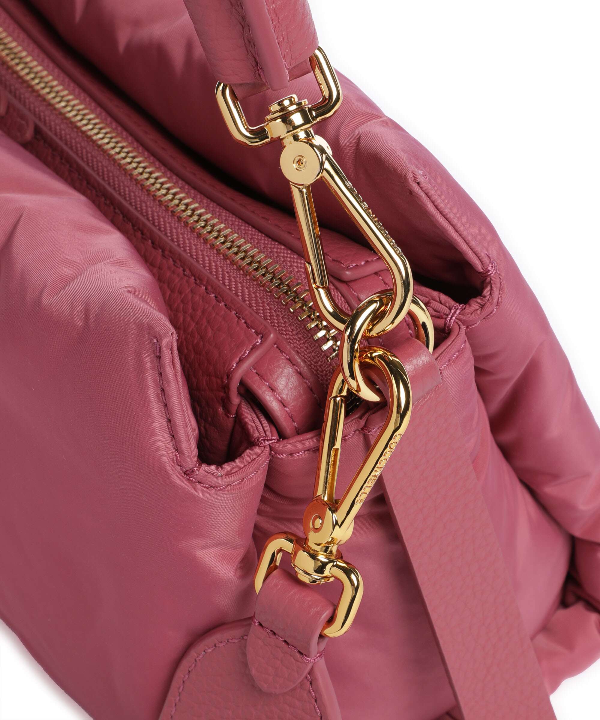 Coccinelle Boheme Puffy Nylon Handbag rosewood
