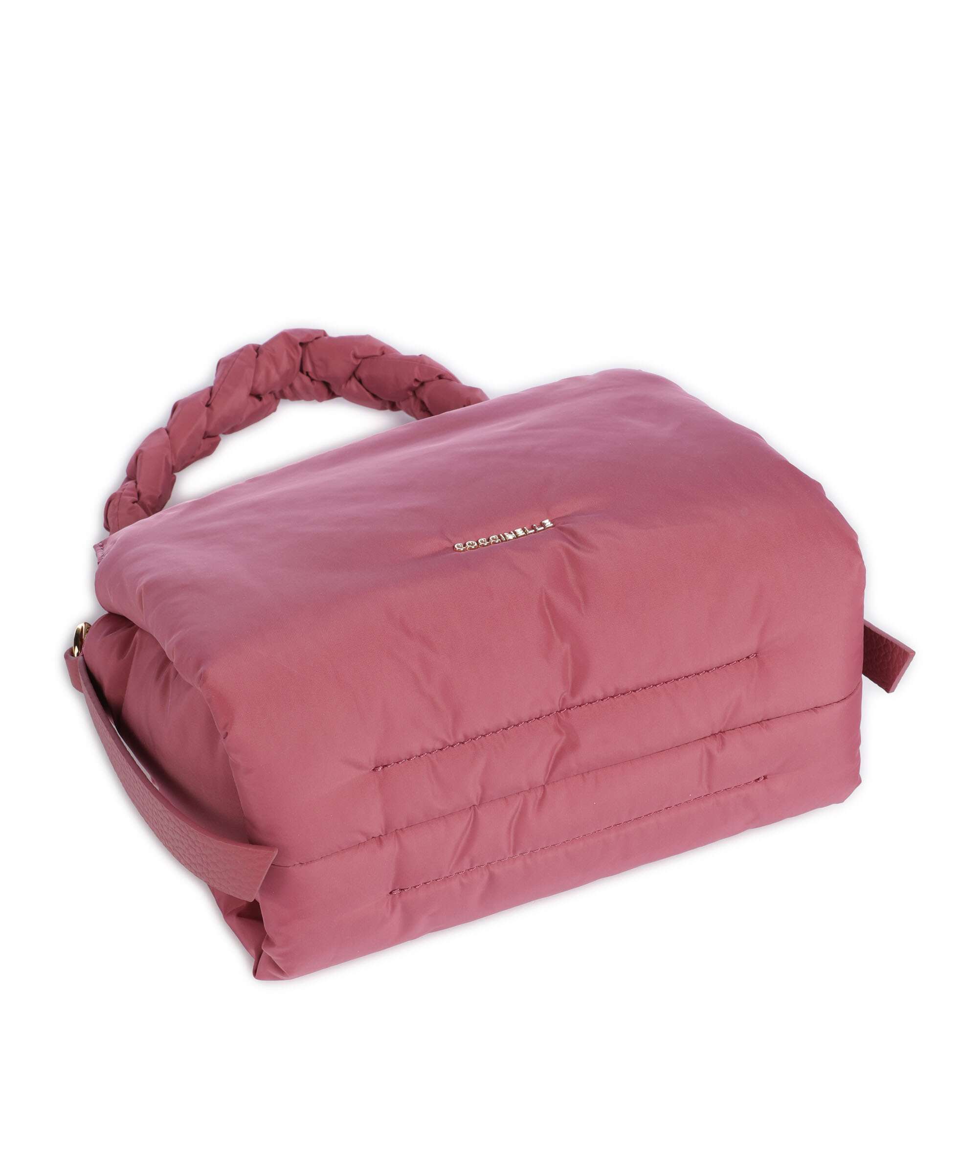 Coccinelle Boheme Puffy Nylon Handbag rosewood