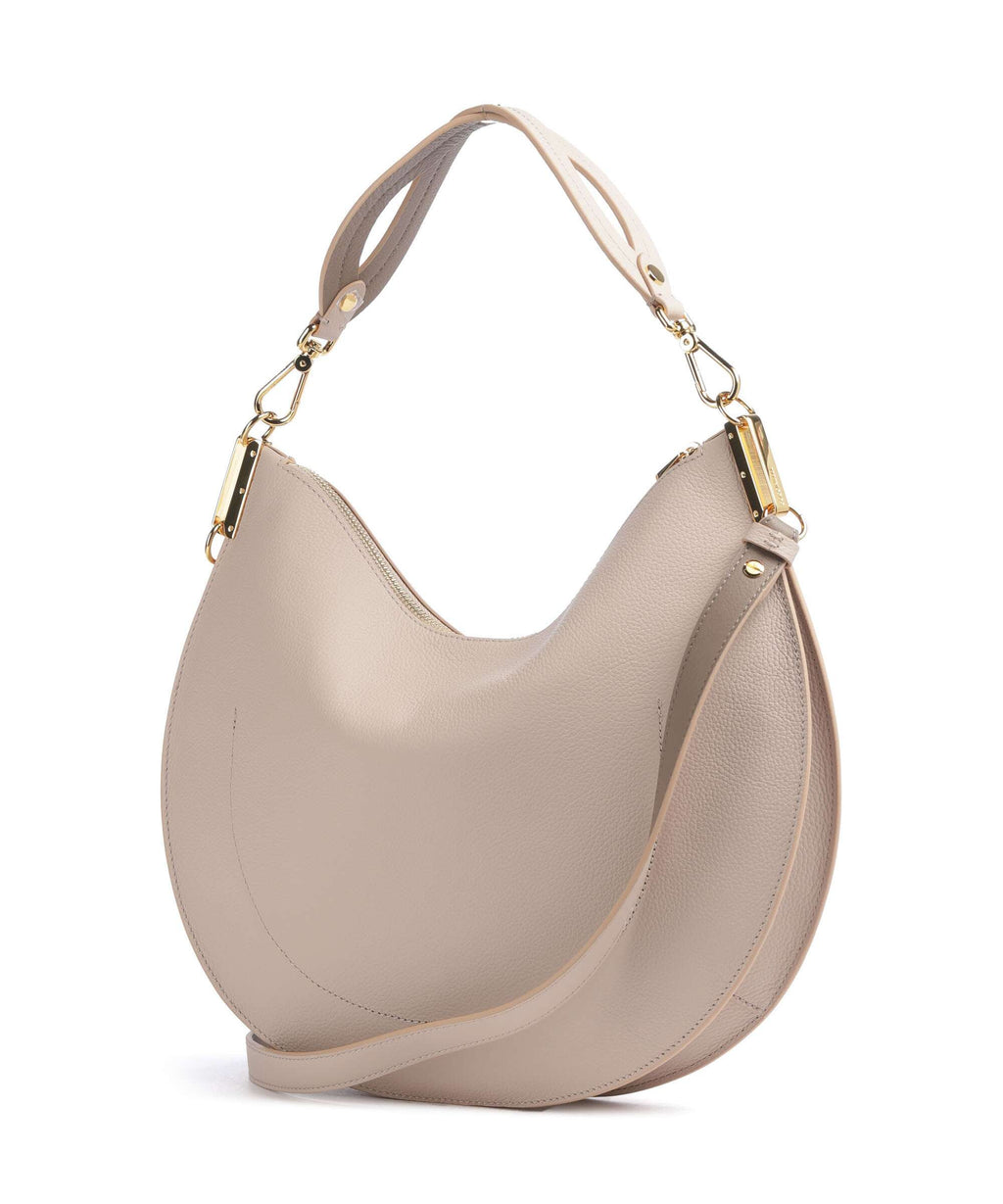 Coccinelle Sunup Hobo bag rosette/warm taupe