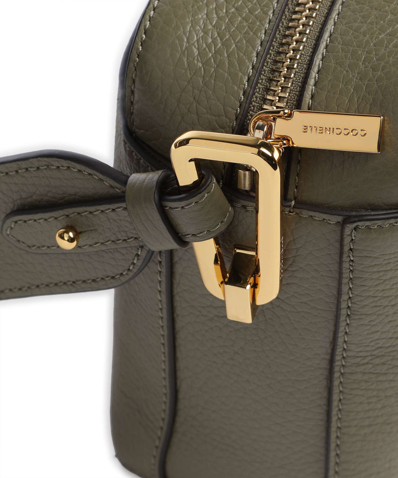 Coccinelle Liya Signature Crossbody bag laurel green