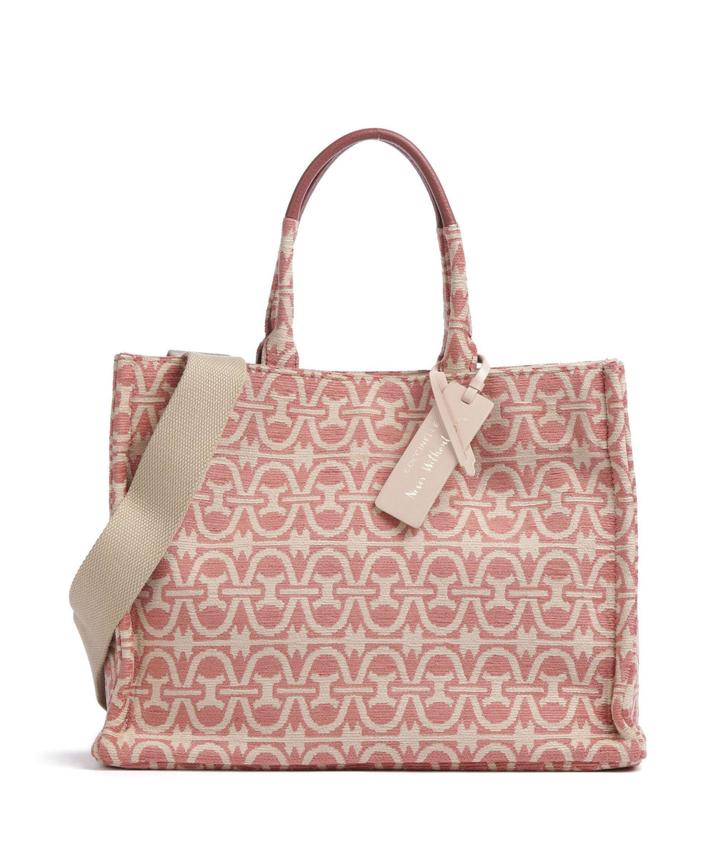 Coccinelle Never Without Bag Winter Monogram Handbag multicolour/brandy