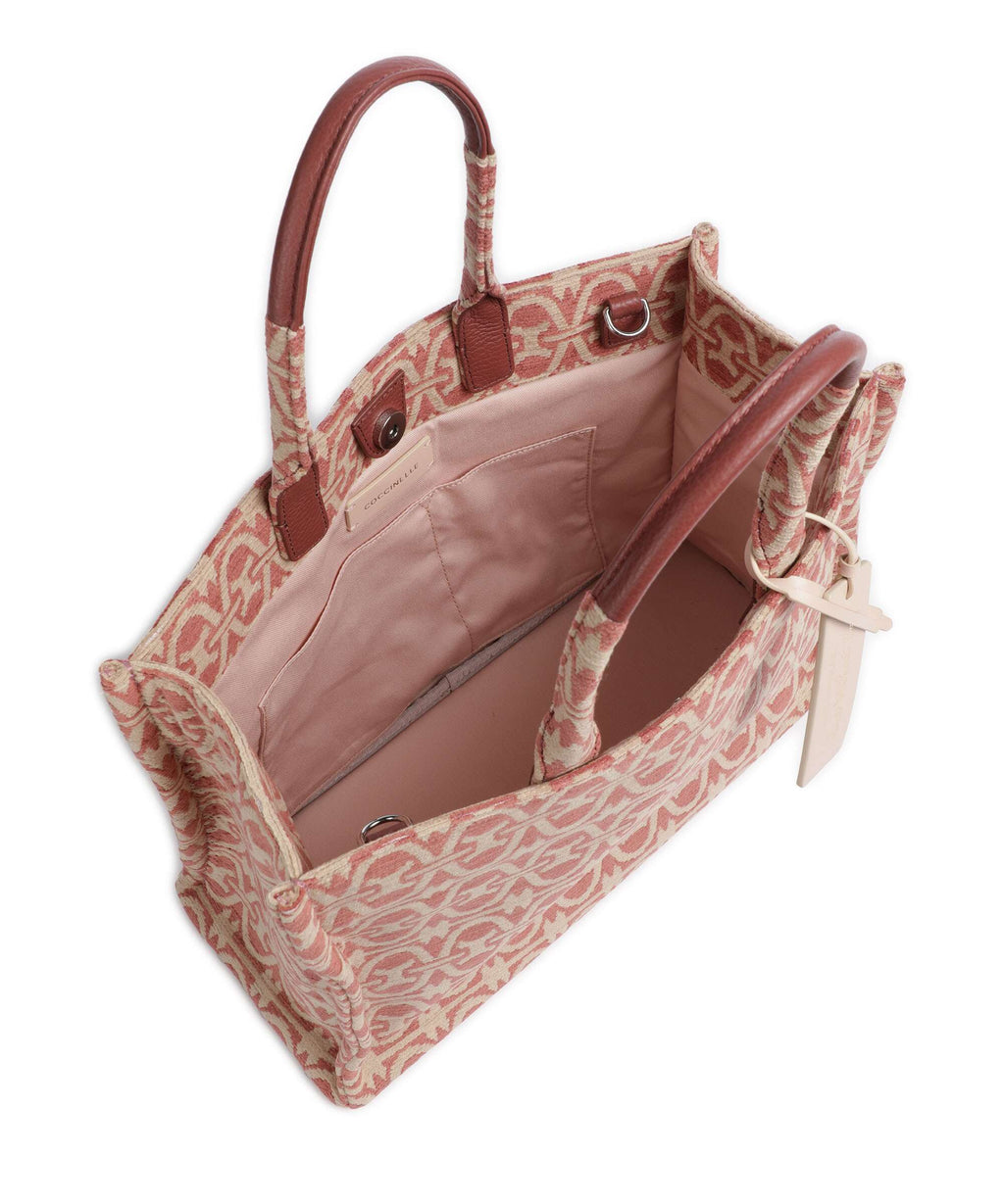 Coccinelle Never Without Bag Winter Monogram Handbag multicolour/brandy