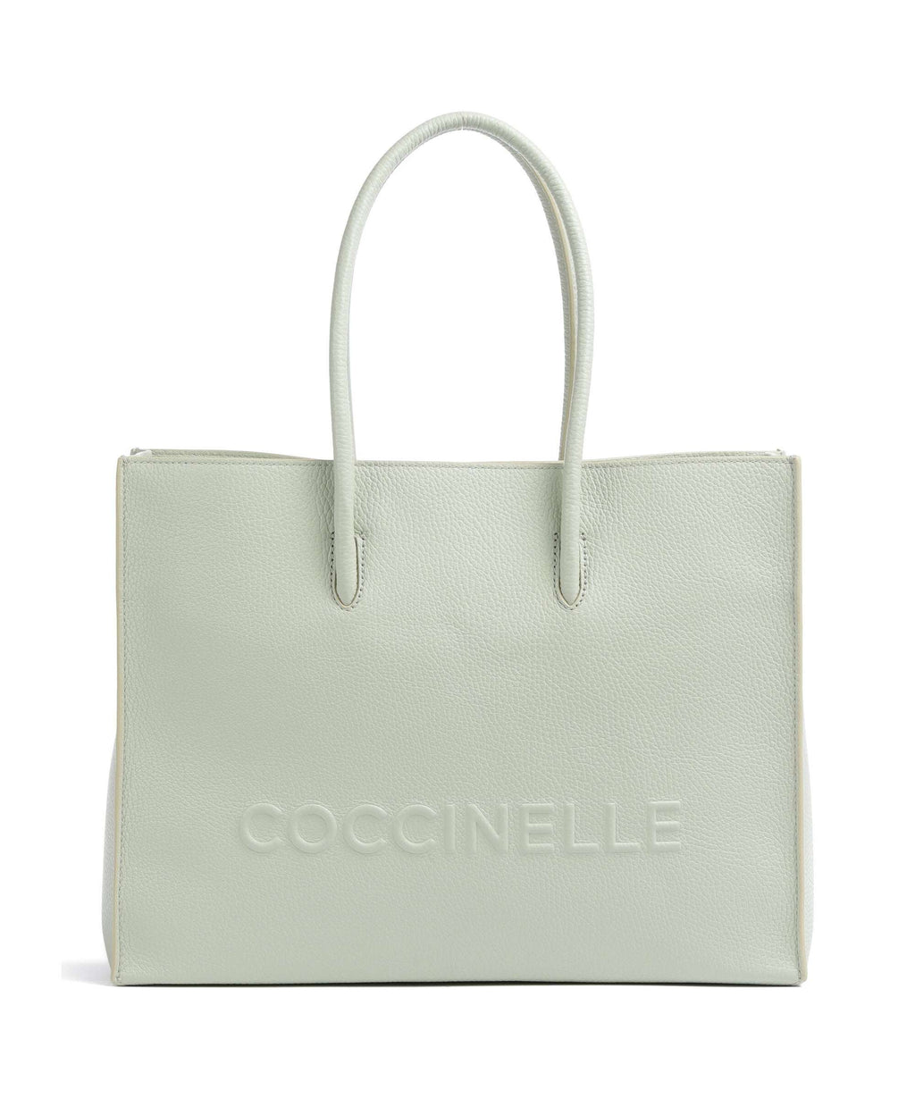 Coccinelle Myrtha Maxi Logo Tote bag celadon green