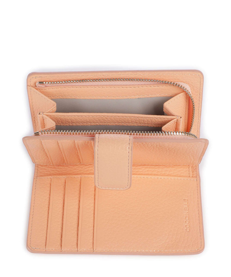 Coccinelle Metallic Soft Wallet sunrise