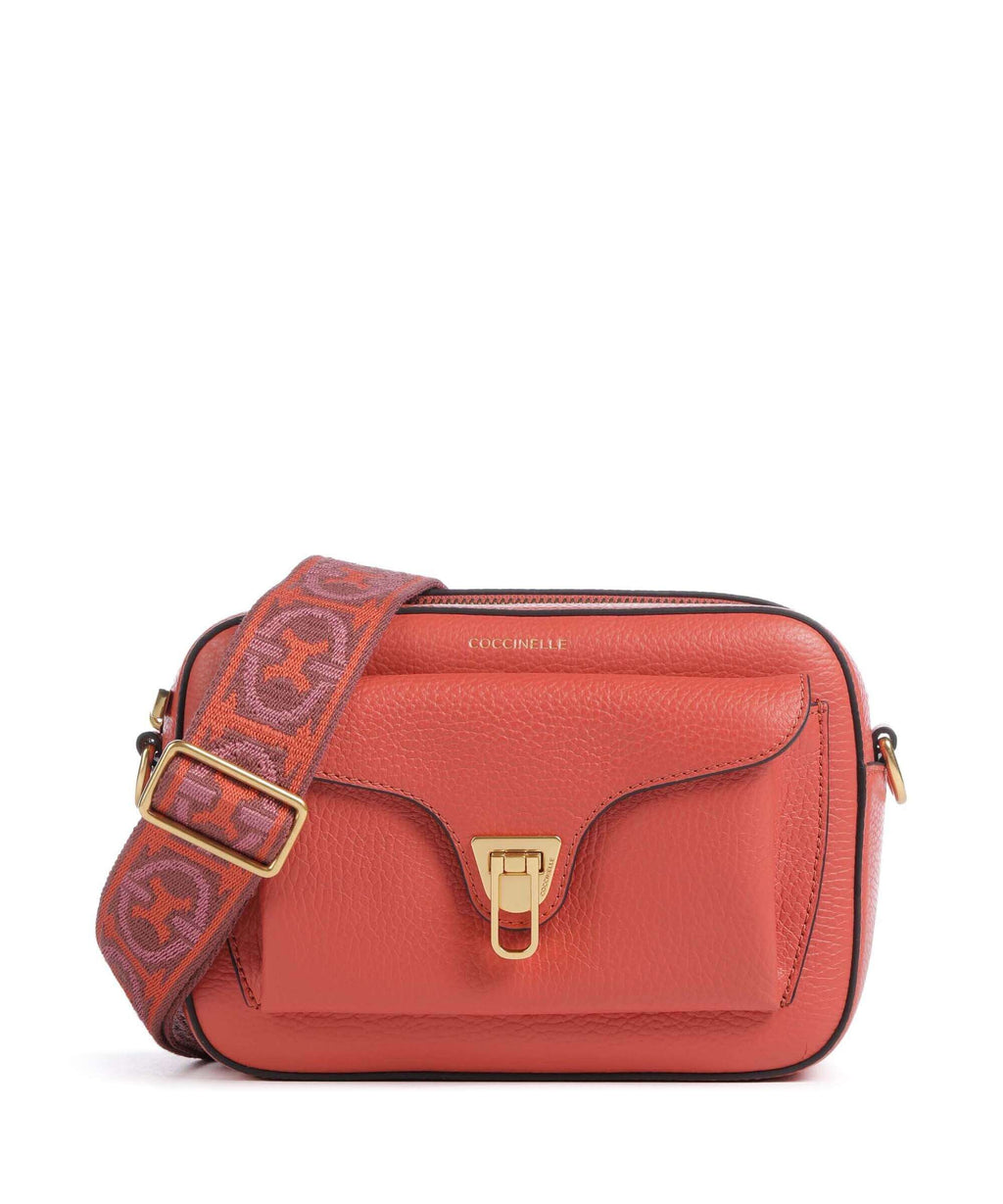 Coccinelle Beat Soft Ribbon Crossbody bag grenadine red