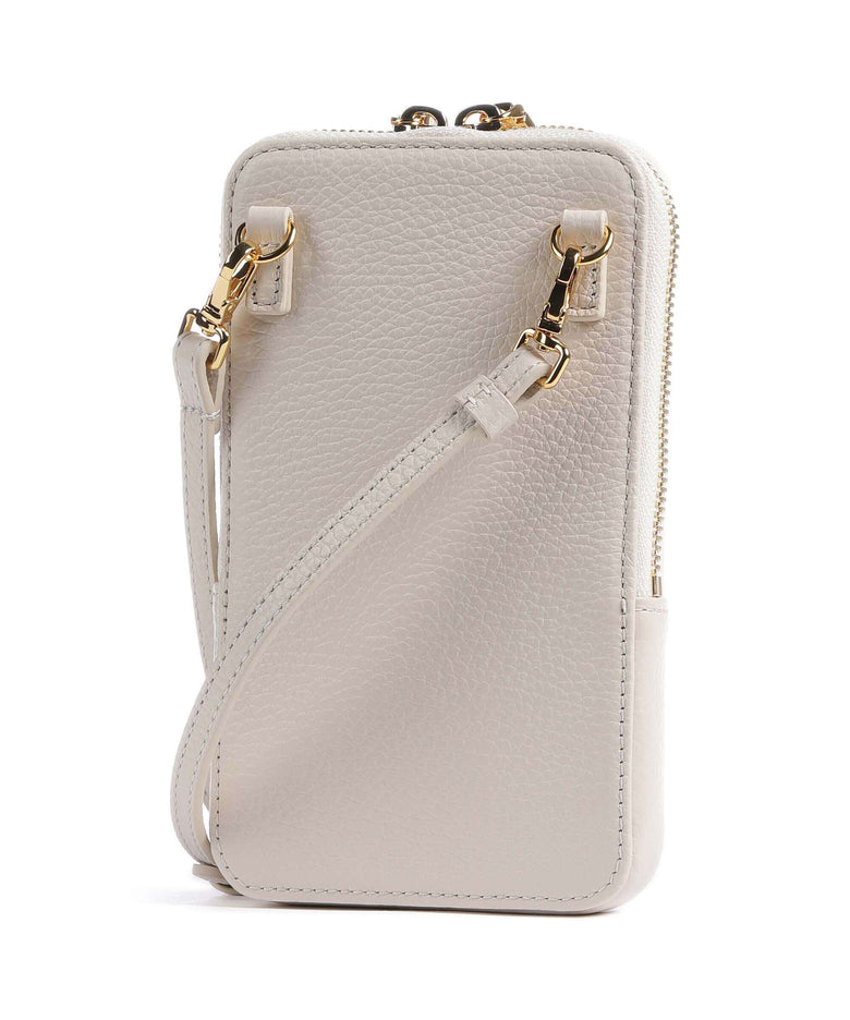Coccinelle Flor Phone bag lambskin white