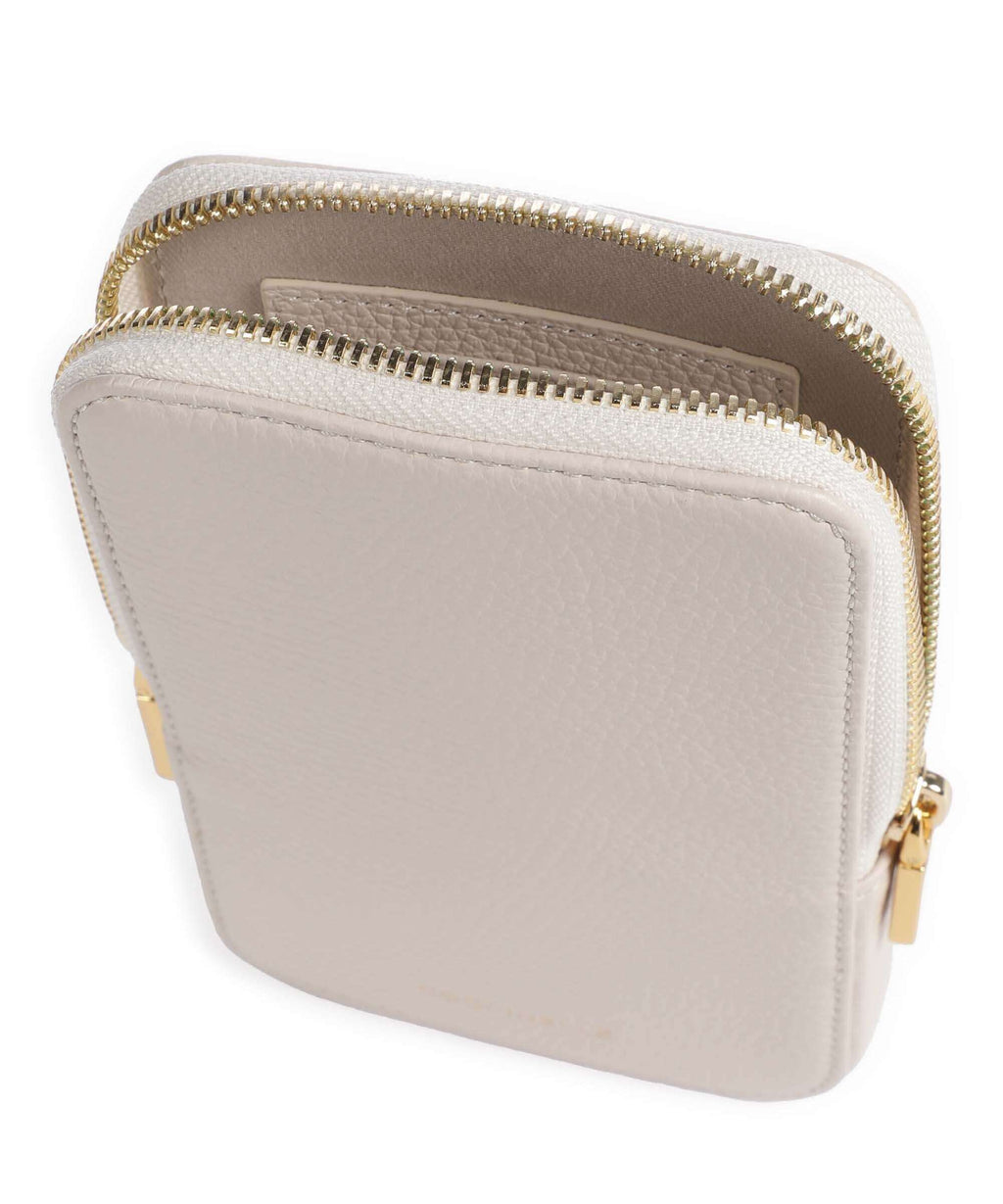 Coccinelle Flor Phone bag lambskin white