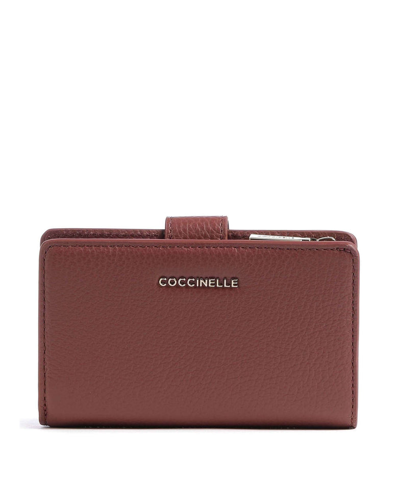 Coccinelle Metallic Soft Wallet brandy