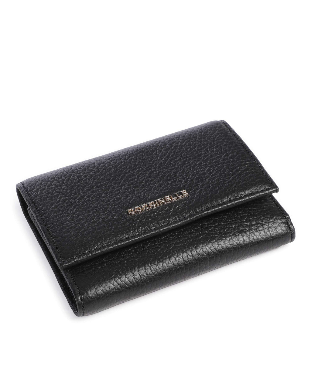 Coccinelle Metallic Soft Wallet noir