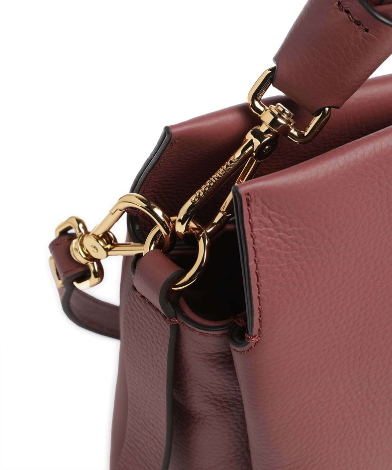 Coccinelle Boheme Grana Double Hobo bag brandy/grenadine red
