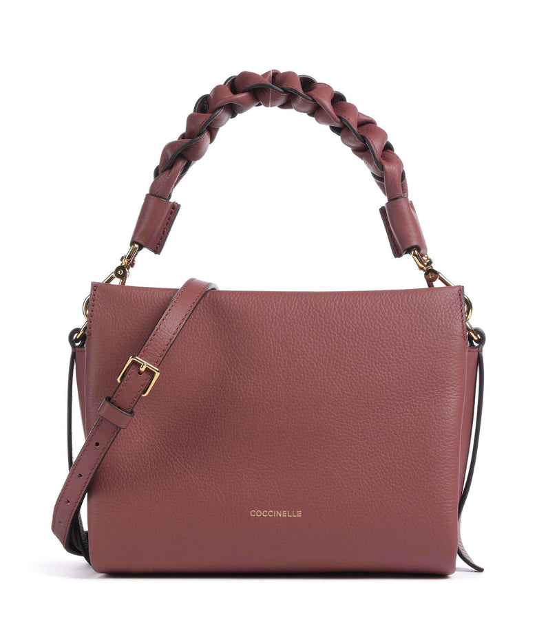 Coccinelle Boheme Grana Double Handbag brandy/grenadine red