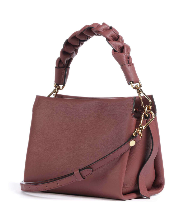 Coccinelle Boheme Grana Double Handbag brandy/grenadine red