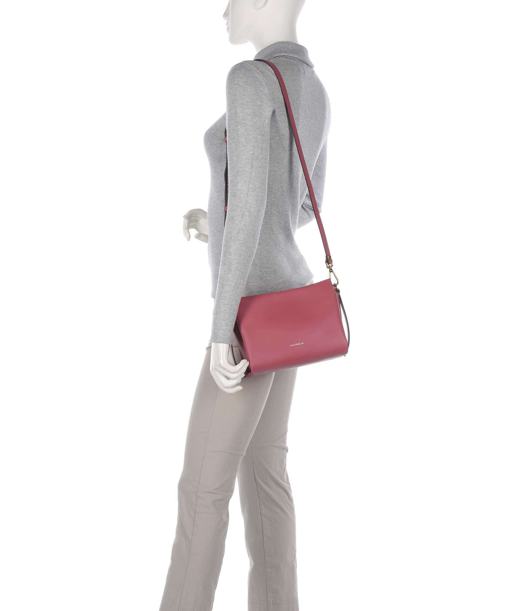 Coccinelle Boheme Grana Double Handbag rosewood/brandy