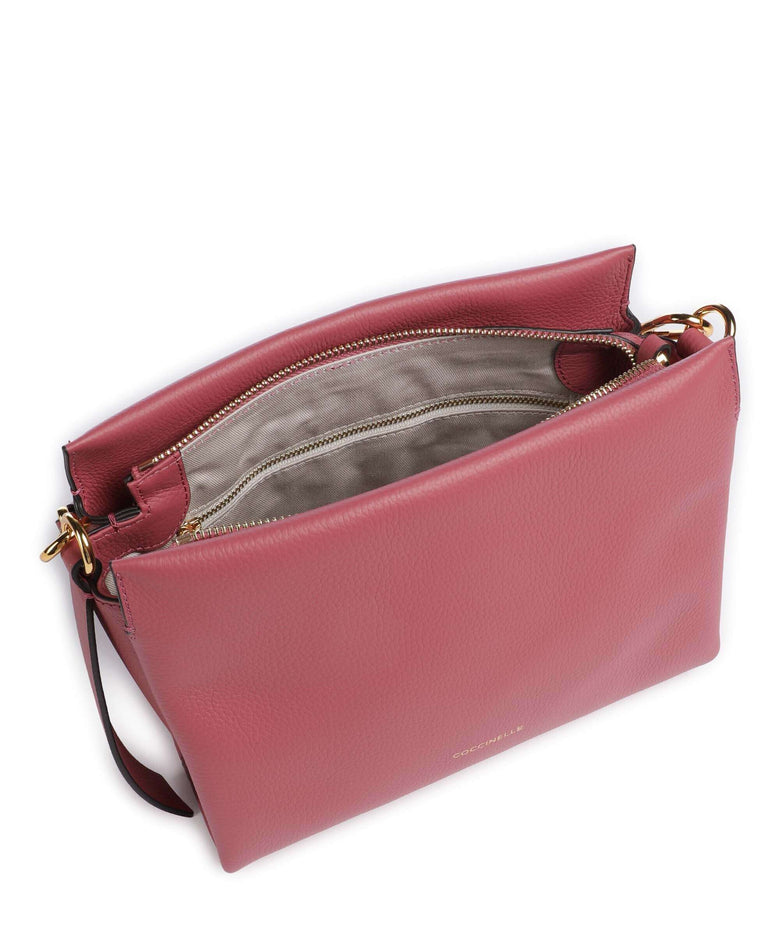 Coccinelle Boheme Grana Double Handbag rosewood/brandy