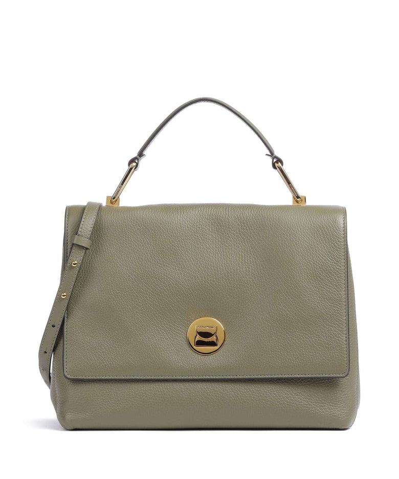 Coccinelle Liya Handbag laurel green/fondant brown
