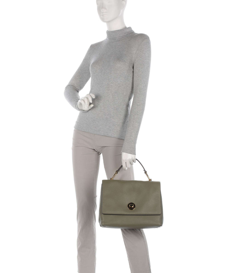 Coccinelle Liya Handbag laurel green/fondant brown