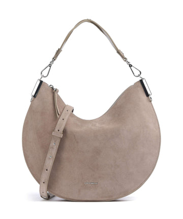 Coccinelle Sunup Suede Borsa a spalla warm taupe