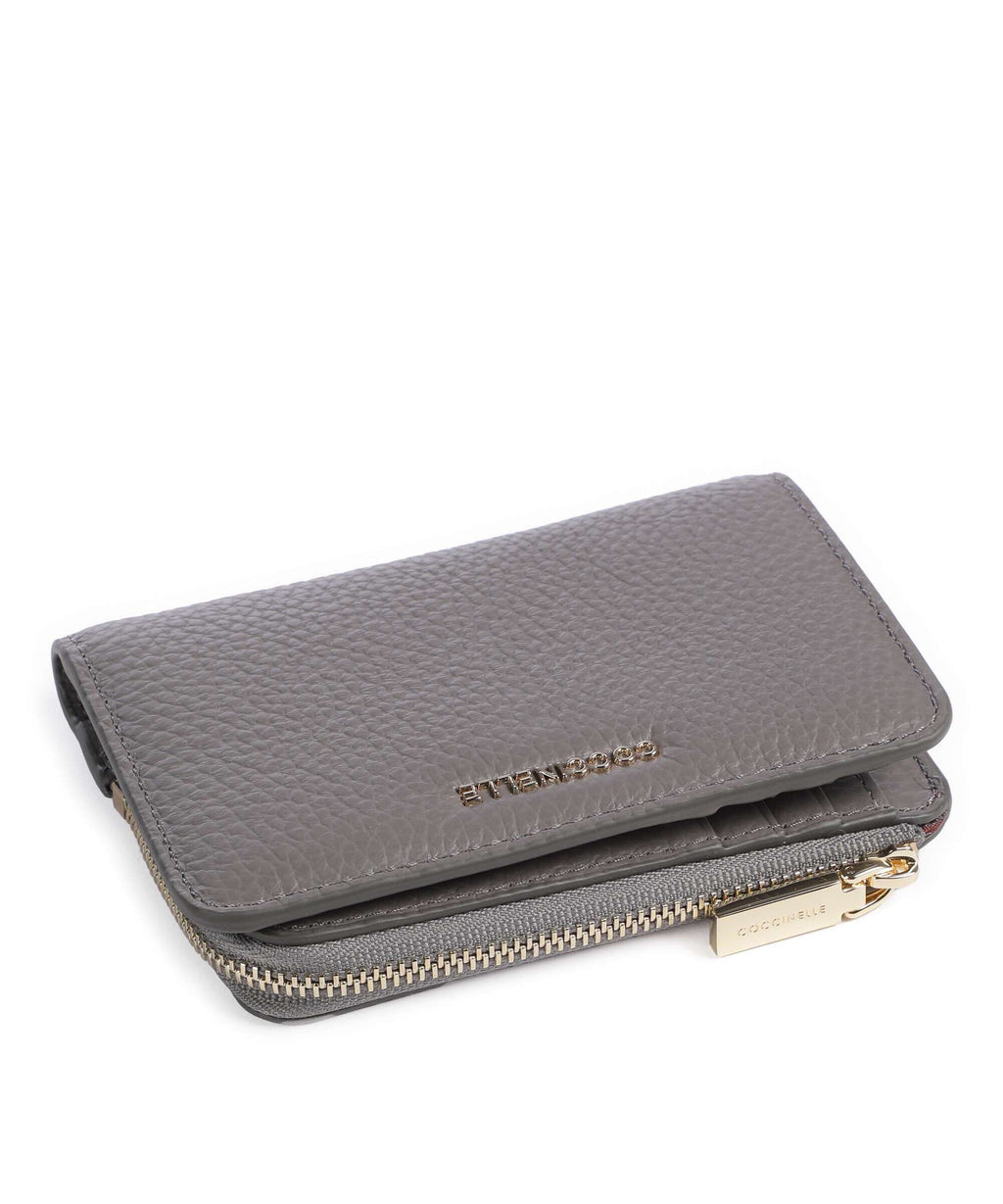 Coccinelle Metallic Soft Wallet grafite