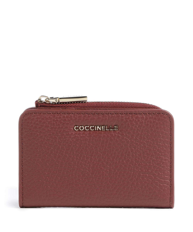 Coccinelle Metallic Soft Wallet brandy