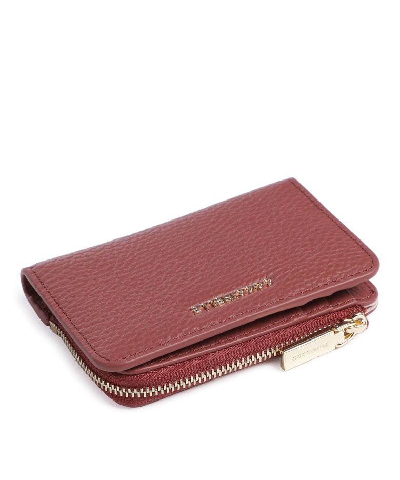 Coccinelle Metallic Soft Wallet brandy