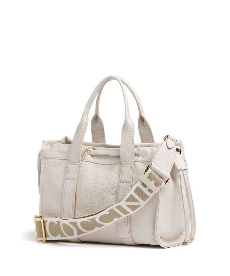 Coccinelle Signature 2Day Handbag lambskin white
