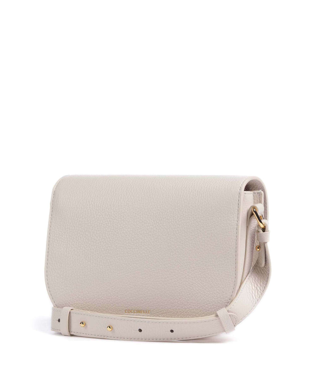 Coccinelle Dew Crossbody bag lambskin white