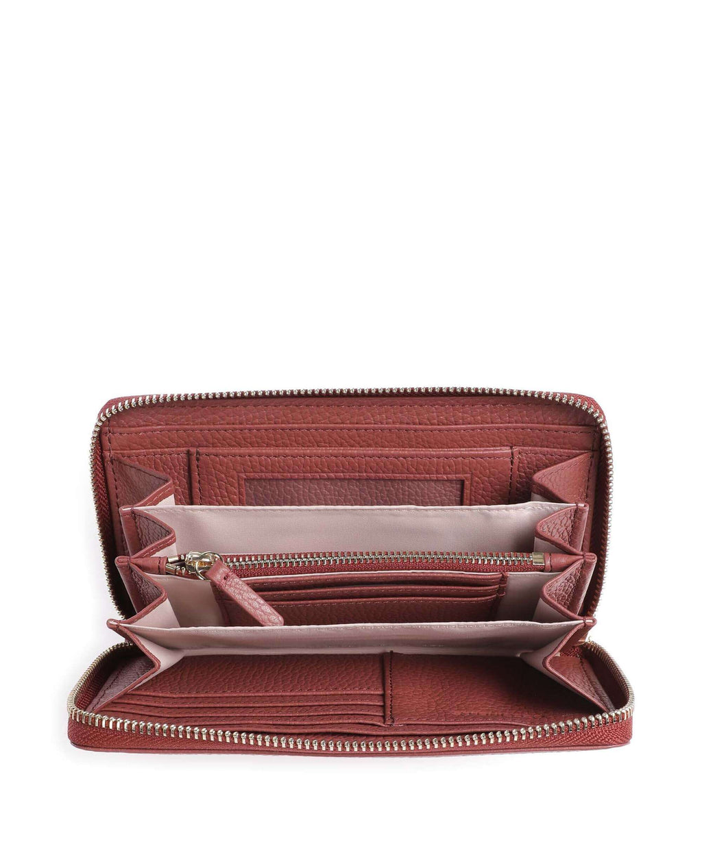 Coccinelle Metallic Soft Wallet brandy