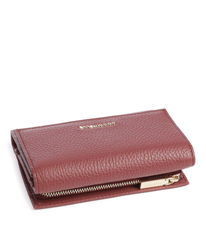 Coccinelle Metallic Soft Wallet brandy