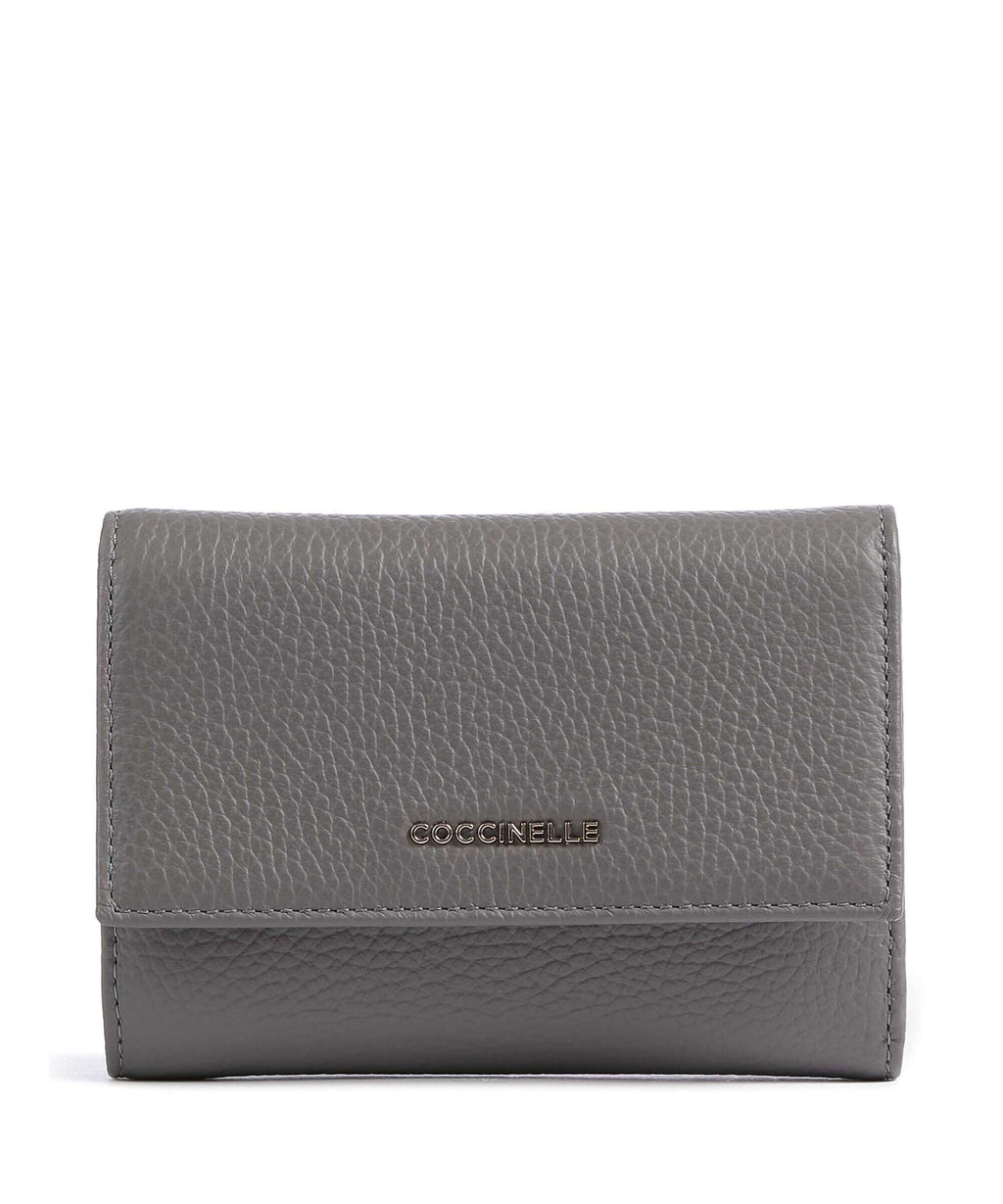 Coccinelle Metallic Soft Wallet grafite