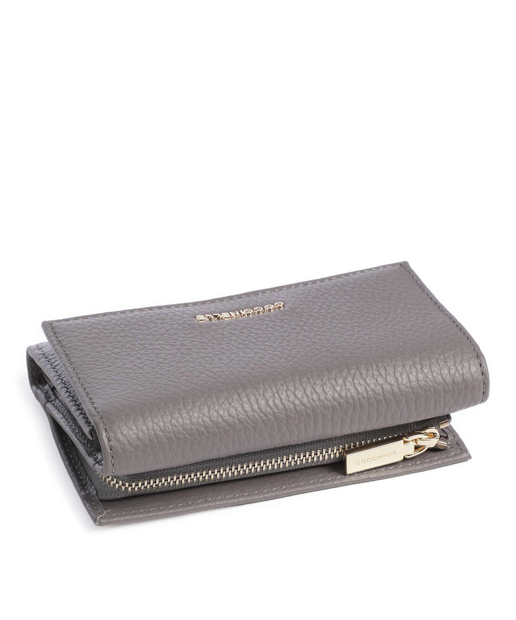 Coccinelle Metallic Soft Wallet grafite