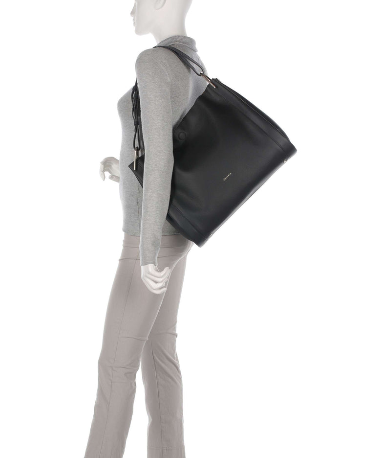 Coccinelle Wallace Hobo bag noir/cuir