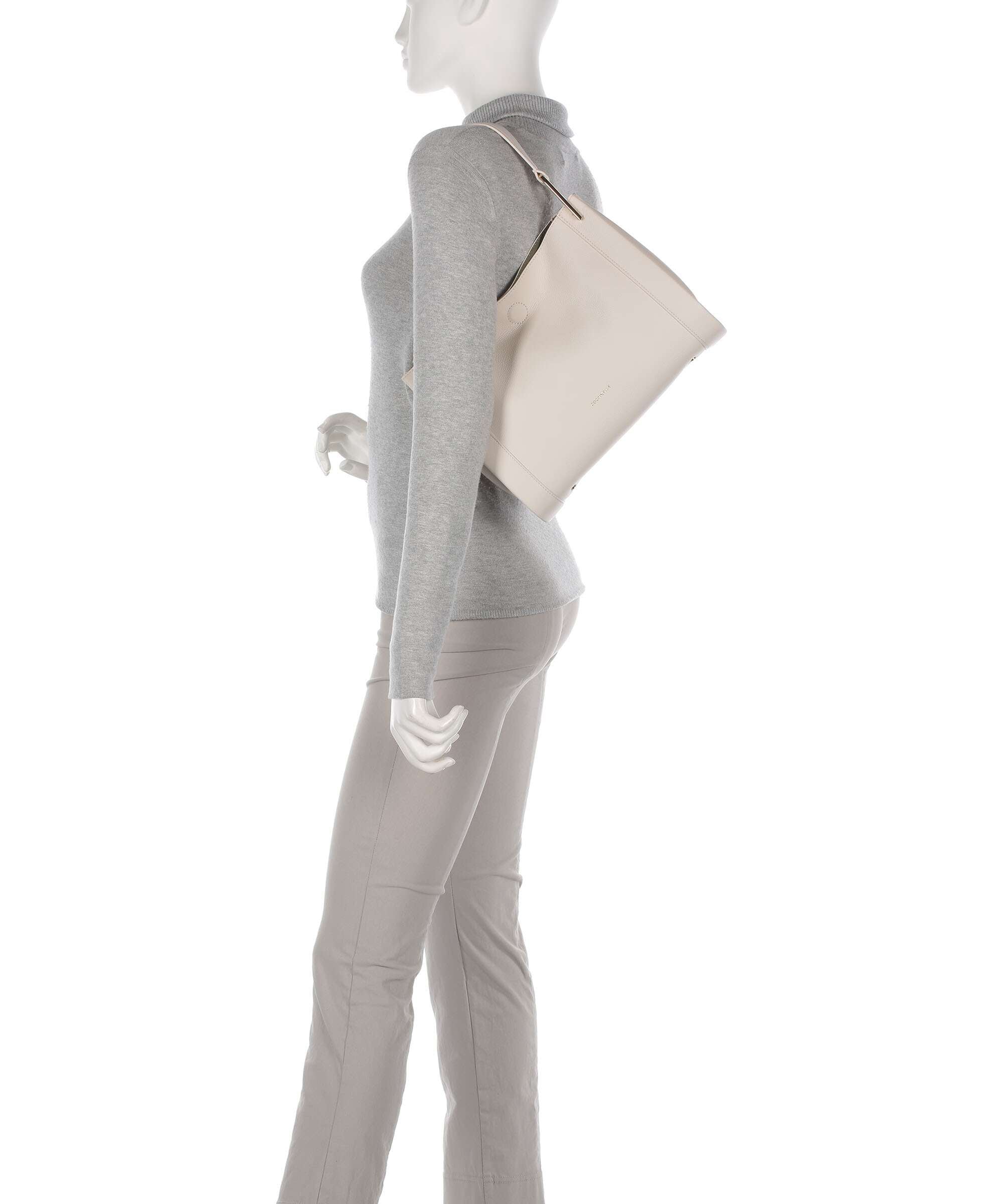 Coccinelle Wallace Shoulder bag lambskin white/laurel green