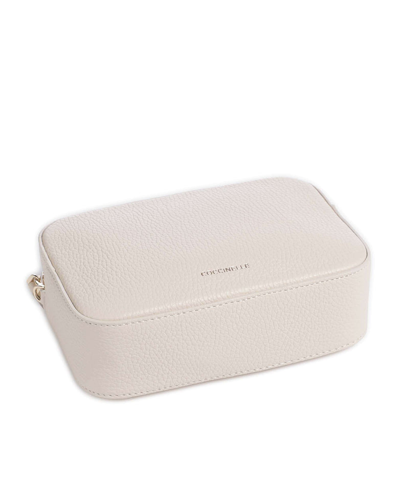 Coccinelle Tebe Crossbody bag lambskin white