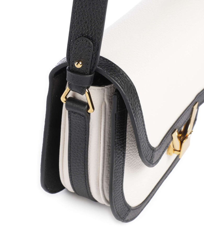 Coccinelle Dew Crossbody bag blanco/noir
