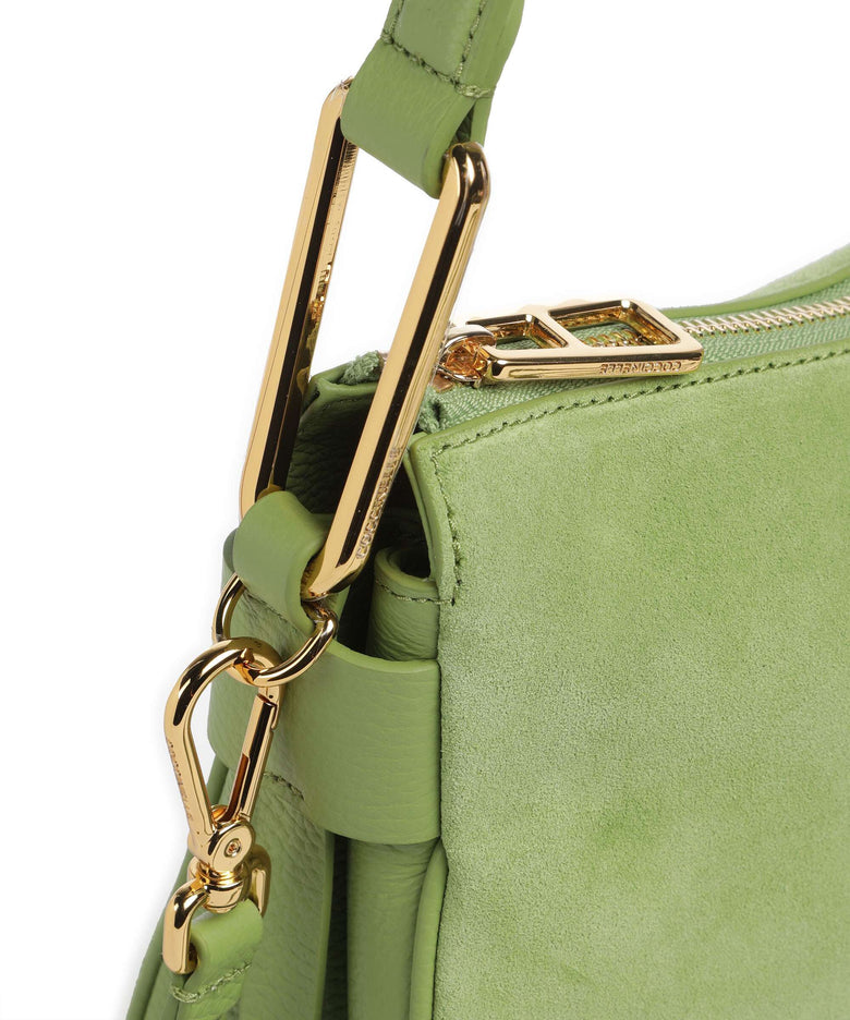 Coccinelle Magie Suede Hobo bag guacamole